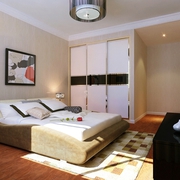 现代中式温馨住宅欣赏卧室陈设设计
