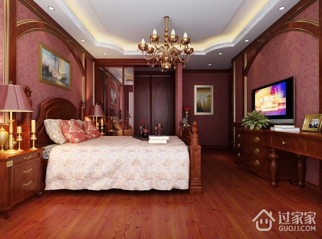 经典欧式温馨别墅欣赏卧室设计