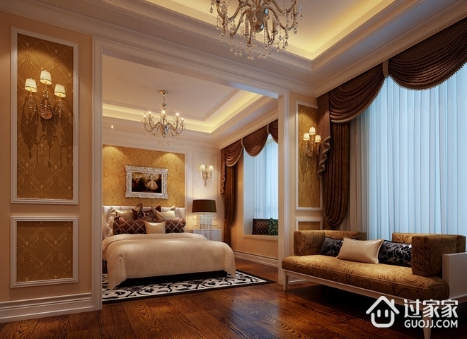 法式浪漫风情住宅欣赏卧室设计图