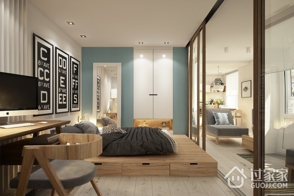 45平现代住宅改造欣赏卧室设计
