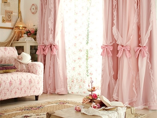 粉色简欧两居室欣赏客厅