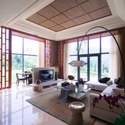 中式风格实景案例欣赏客厅全景