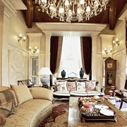 260平欧式精致奢华住宅欣赏客厅设计