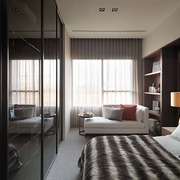 76平现代风两居室欣赏卧室窗帘