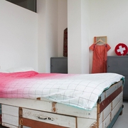 现代开放小复式公寓欣赏卧室