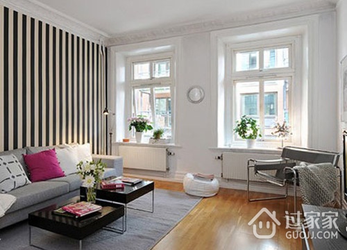 71平白色北欧住宅欣赏客厅设计