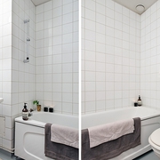 47平白色北欧住宅欣赏卫生间