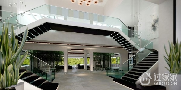 奢华现代别墅楼梯设计