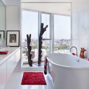 白色现代功能性住宅欣赏卫生间设计