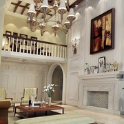 240平白色欧式别墅欣赏客厅设计