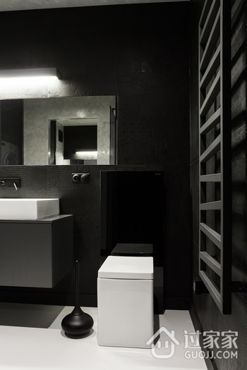 白色现代舒适住宅欣赏洗手间