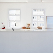 白色现代复式公寓欣赏厨房效果