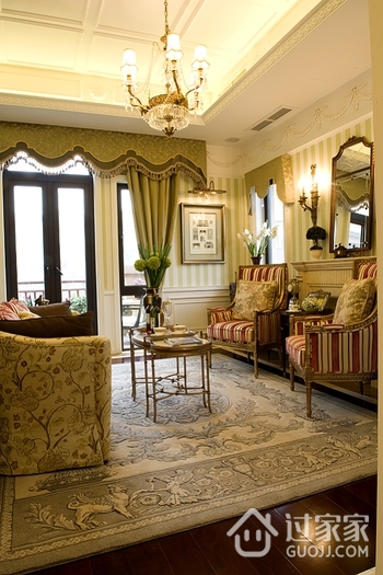 美式风格别墅设计套图会客厅