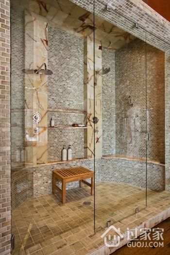 美式设计装饰效果图欣赏淋浴间