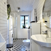 现代简约的黑白住宅欣赏卫生间
