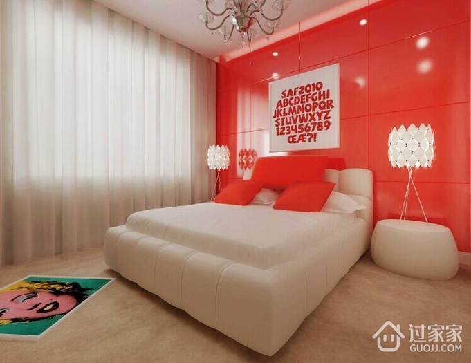 简欧风格效果图设计欣赏卧室