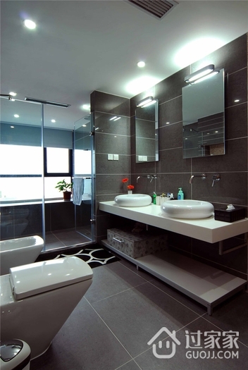 110平现代精致三居室欣赏卫生间设计