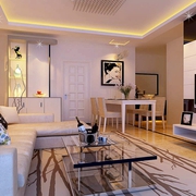 116平现代温馨住宅欣赏客厅设计