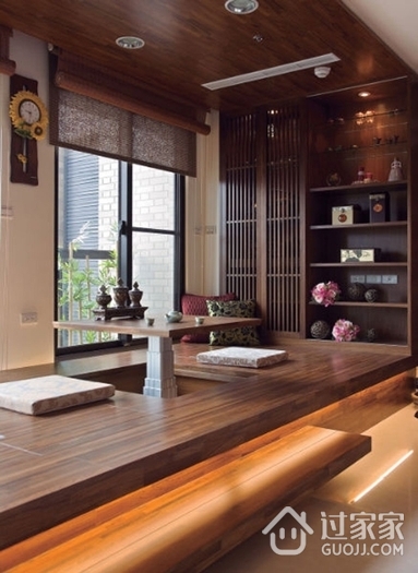 中式禅风两室一厅欣赏茶室