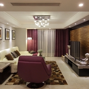 大气现代舒适住宅欣赏客厅设计