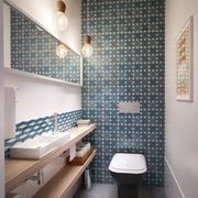 白色北欧温情公寓欣赏卫生间设计