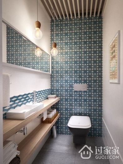 白色北欧温情公寓欣赏卫生间设计