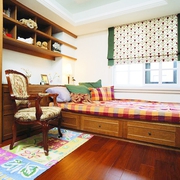 90平古典美式气质住宅欣赏卧室陈设