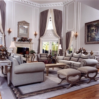 法式别墅装饰套图欣赏客厅