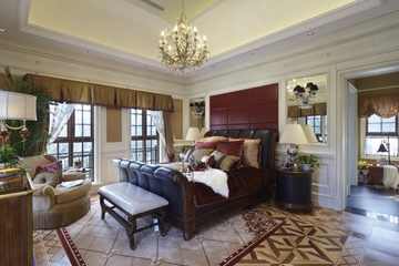 美式风格装修效果欣赏卧室