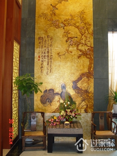 中国画背景墙