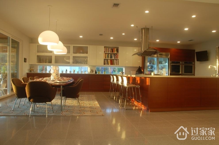 复式现代住宅设计图厨房餐桌
