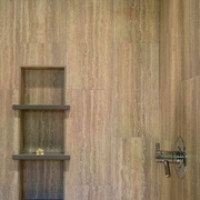 98平湖边木屋设计欣赏淋浴间