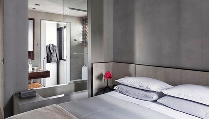灰色现代工业风设计欣赏卧室陈设