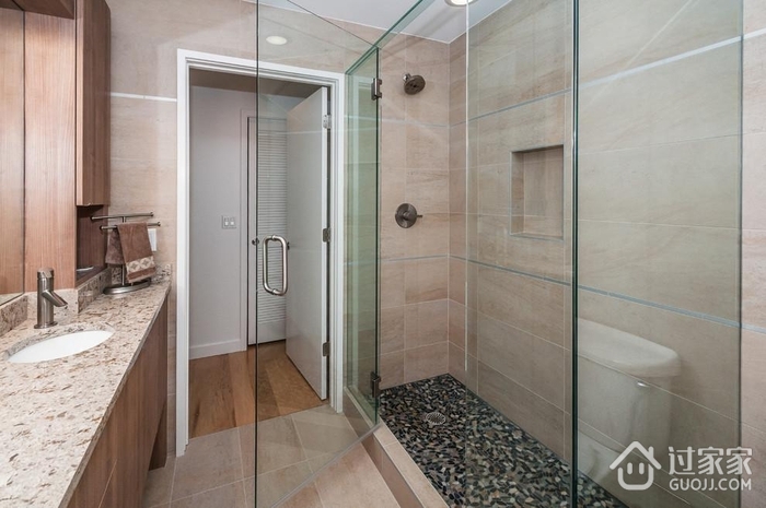 简约风格住宅效果图设计图淋浴间