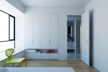 白色现代风格设计案例欣赏卧室飘窗