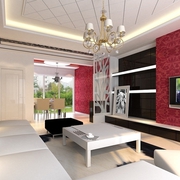 105平现代风格效果图欣赏客厅设计