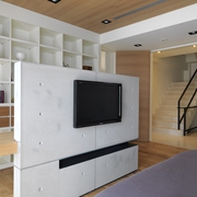 复试现代住宅设计图电视背景墙