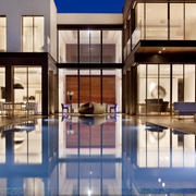 现代豪华别墅设计泳池