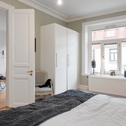 78平白色北欧住宅欣赏卧室