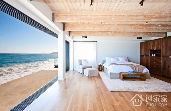 简洁现代海边住宅欣赏卧室陈设