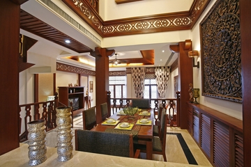 东南亚奢华装修餐厅设计