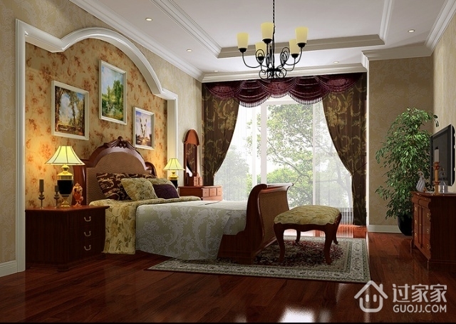 新古典风格设计效果图卧室
