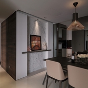 现代白色住宅空间欣赏餐厅设计