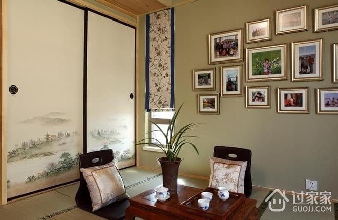 116平新中式住宅欣赏茶室