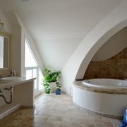 简约地中海风装饰浴缸