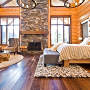 全木质美式别墅欣赏卧室