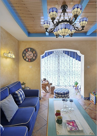 125平地中海温馨住宅欣赏客厅设计