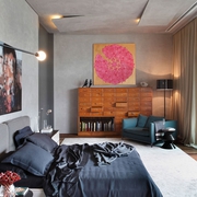 现代舒适工业风住宅欣赏卧室效果图