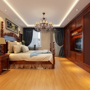 98平美式风格住宅欣赏卧室陈设