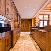全木质美式别墅欣赏厨房